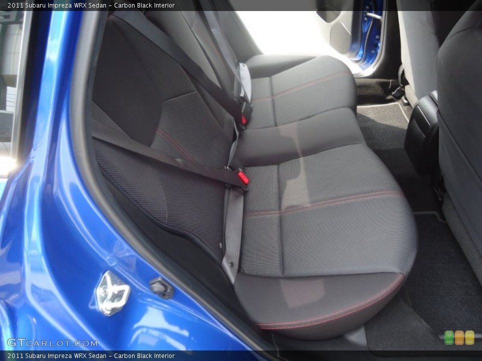 Carbon Black Interior Rear Seat for the 2011 Subaru Impreza WRX Sedan #69573201