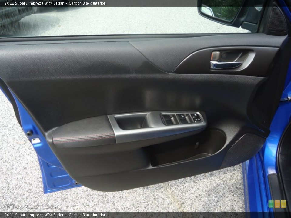 Carbon Black Interior Door Panel for the 2011 Subaru Impreza WRX Sedan #69573219