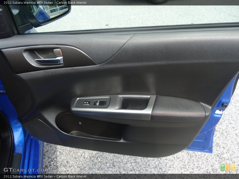 Carbon Black Interior Door Panel for the 2011 Subaru Impreza WRX Sedan #69573225