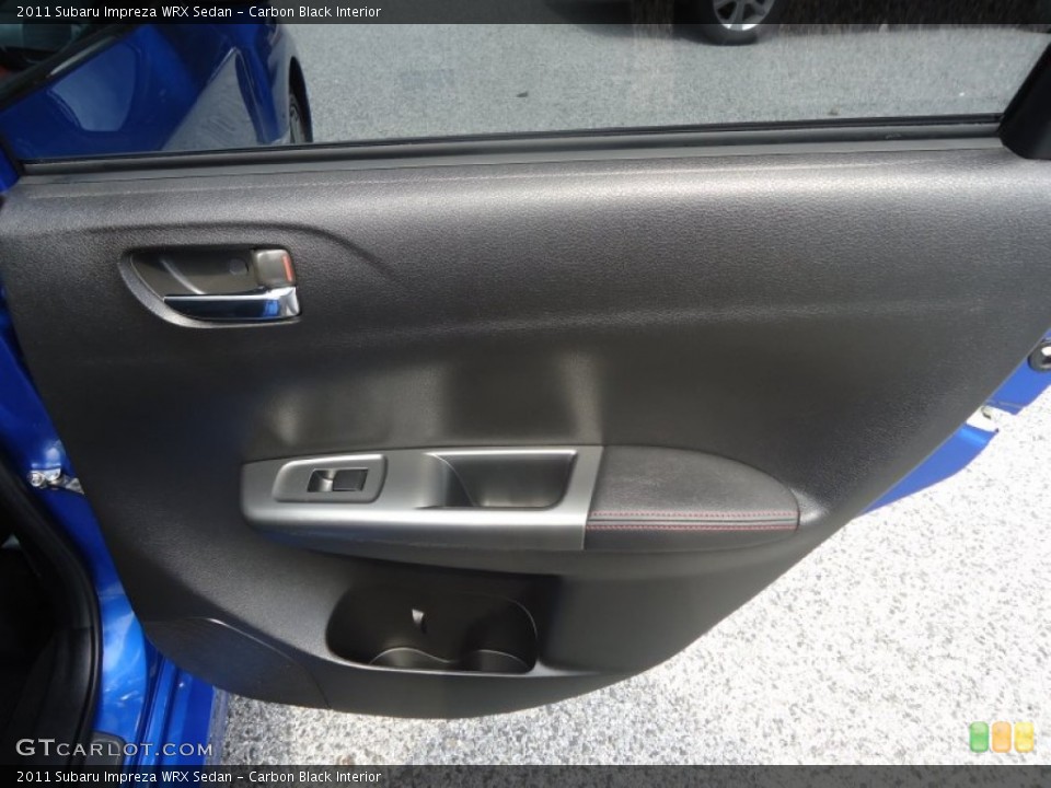 Carbon Black Interior Door Panel for the 2011 Subaru Impreza WRX Sedan #69573237