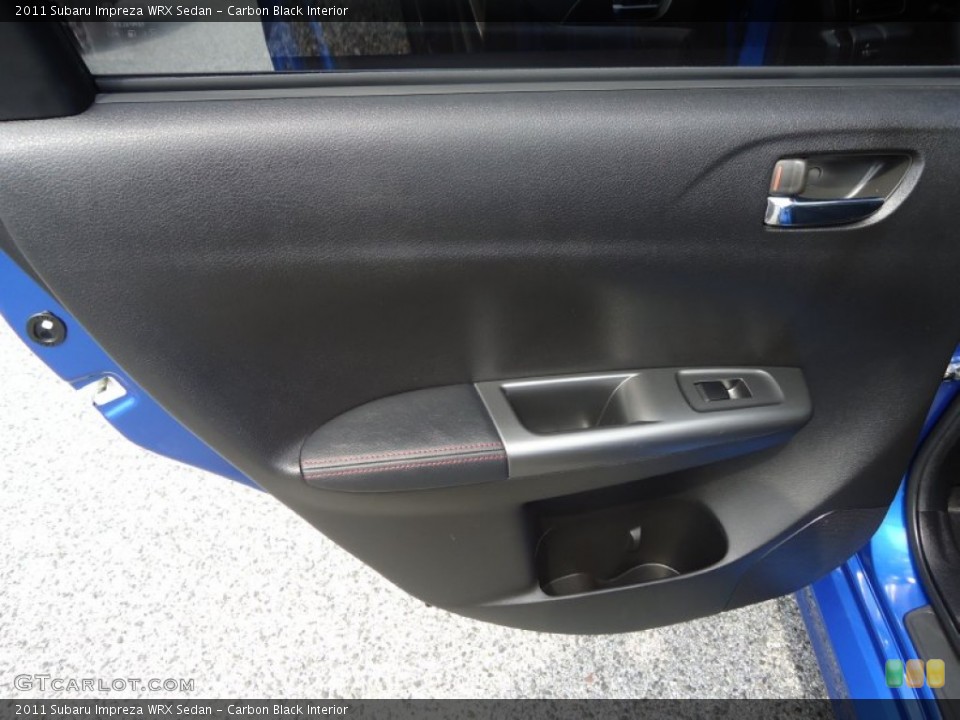 Carbon Black Interior Door Panel for the 2011 Subaru Impreza WRX Sedan #69573255