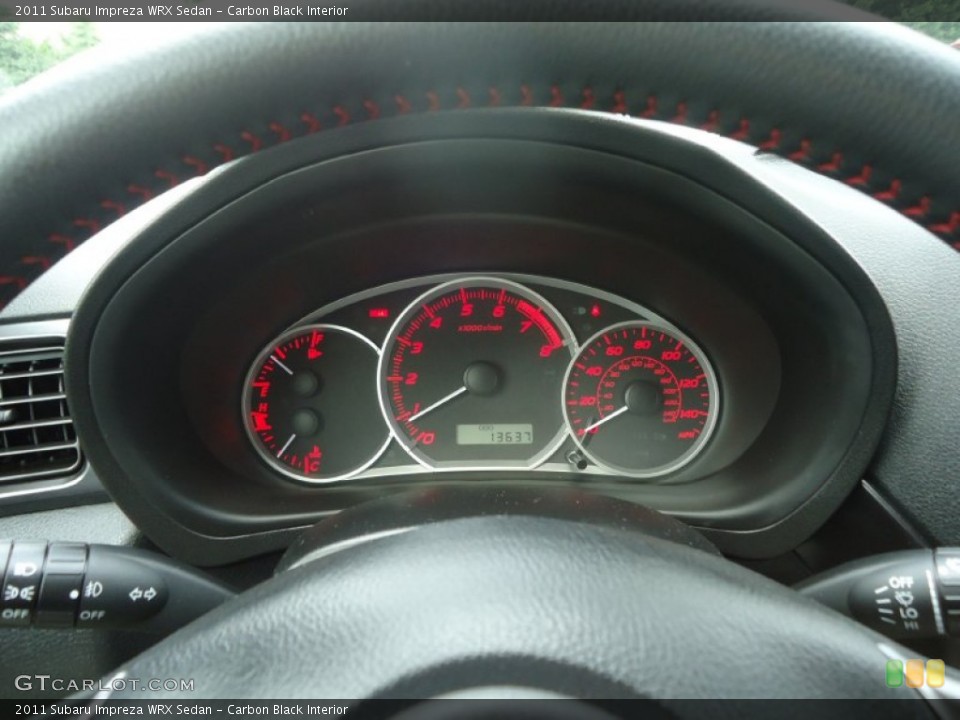Carbon Black Interior Gauges for the 2011 Subaru Impreza WRX Sedan #69573273