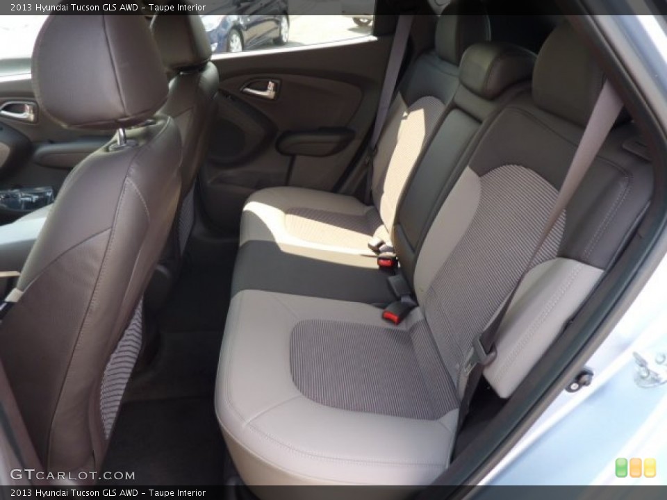 Taupe Interior Rear Seat for the 2013 Hyundai Tucson GLS AWD #69574137