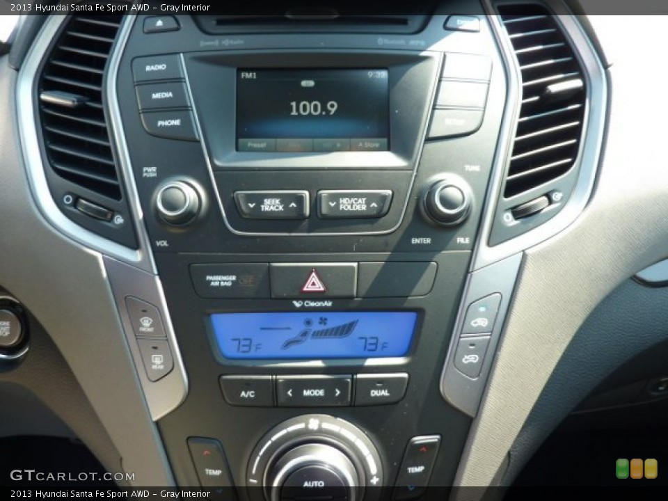 Gray Interior Controls for the 2013 Hyundai Santa Fe Sport AWD #69574521