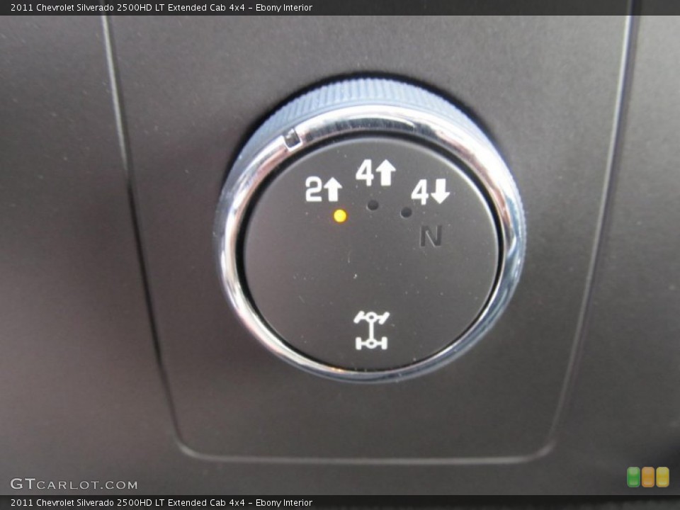 Ebony Interior Controls for the 2011 Chevrolet Silverado 2500HD LT Extended Cab 4x4 #69576144