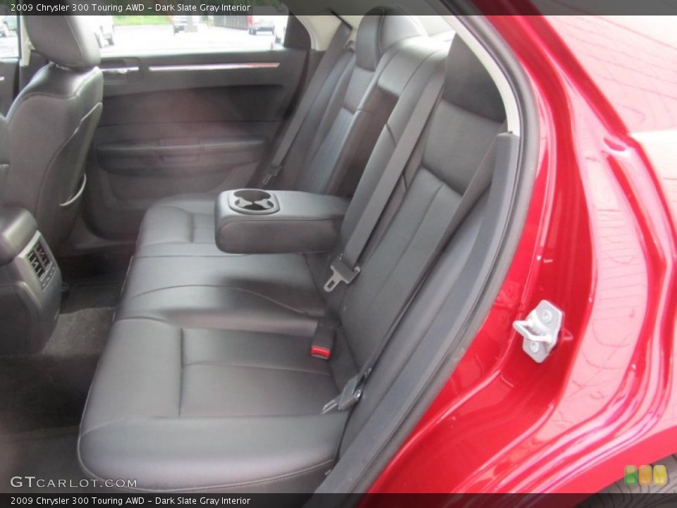 Dark Slate Gray Interior Rear Seat for the 2009 Chrysler 300 Touring AWD #69576336