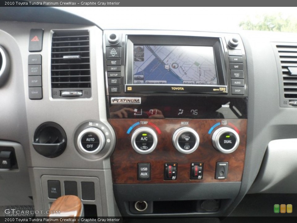 Graphite Gray Interior Controls for the 2010 Toyota Tundra Platinum CrewMax #69577071