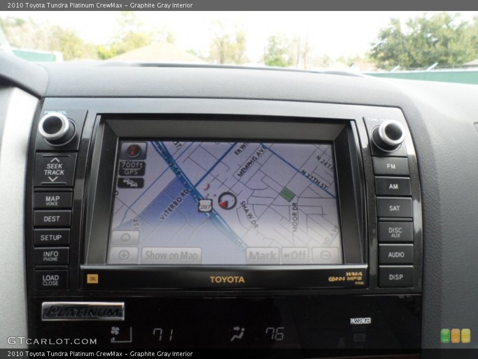 Graphite Gray Interior Navigation for the 2010 Toyota Tundra Platinum CrewMax #69577080