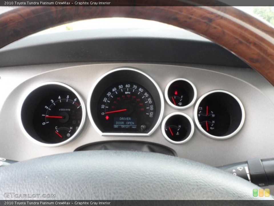 Graphite Gray Interior Gauges for the 2010 Toyota Tundra Platinum CrewMax #69577121