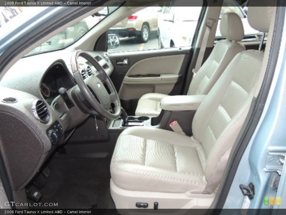 Camel Interior Front Seat for the 2008 Ford Taurus X Limited AWD #69577704