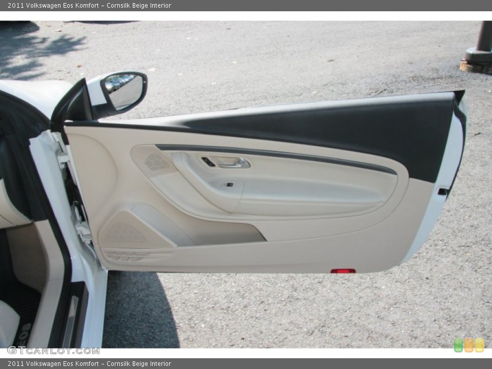 Cornsilk Beige Interior Door Panel for the 2011 Volkswagen Eos Komfort #69579441