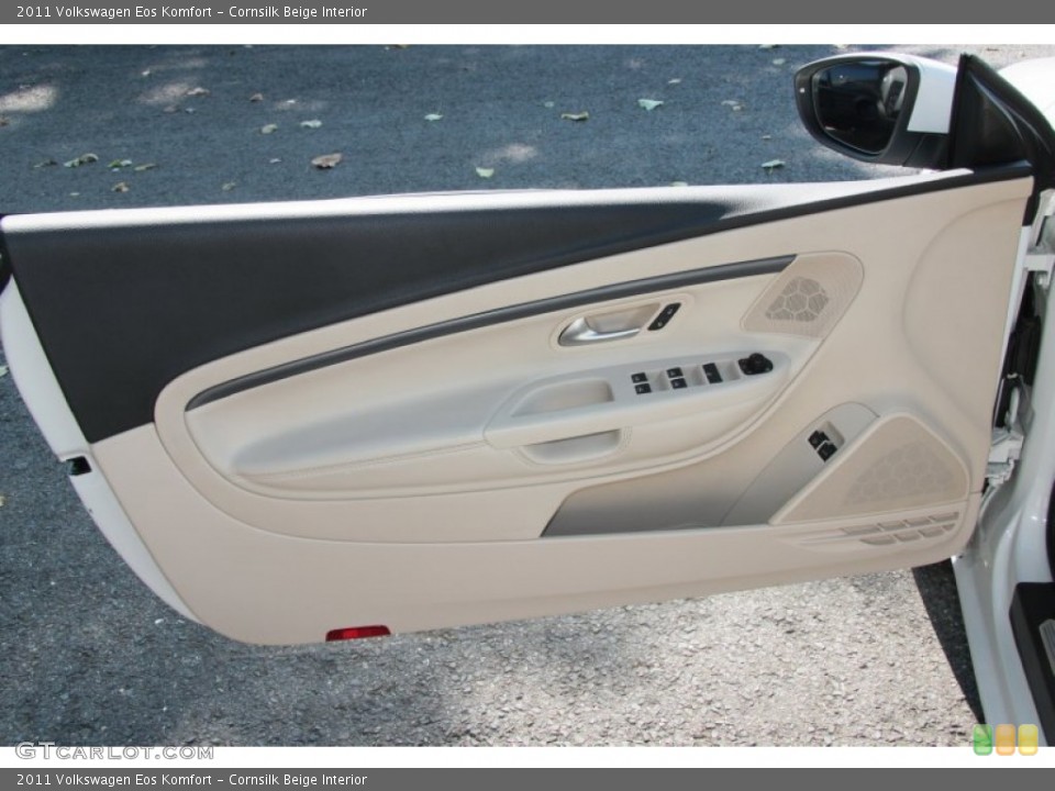 Cornsilk Beige Interior Door Panel for the 2011 Volkswagen Eos Komfort #69579453