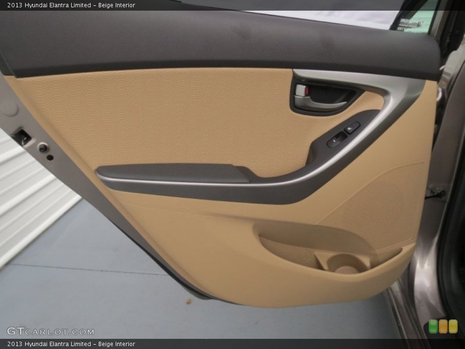 Beige Interior Door Panel for the 2013 Hyundai Elantra Limited #69579910