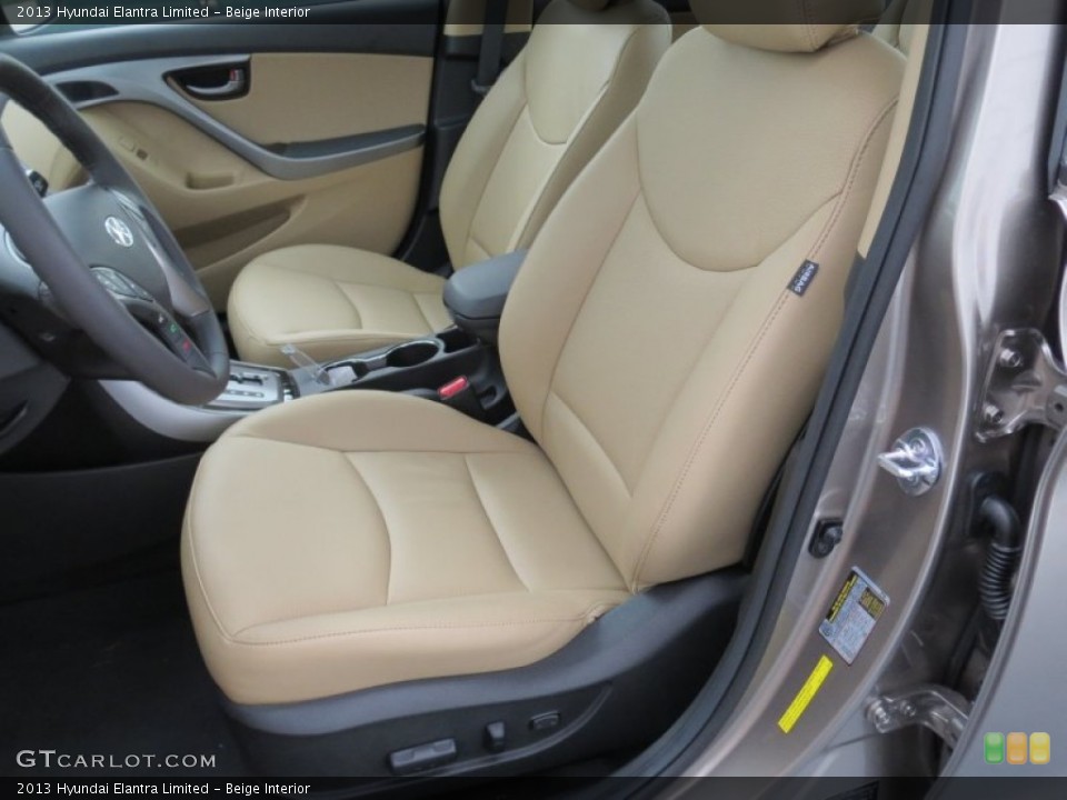 Beige Interior Front Seat for the 2013 Hyundai Elantra Limited #69579954