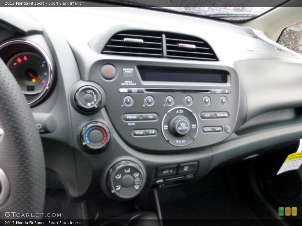 Sport Black Interior Controls for the 2013 Honda Fit Sport #69580720