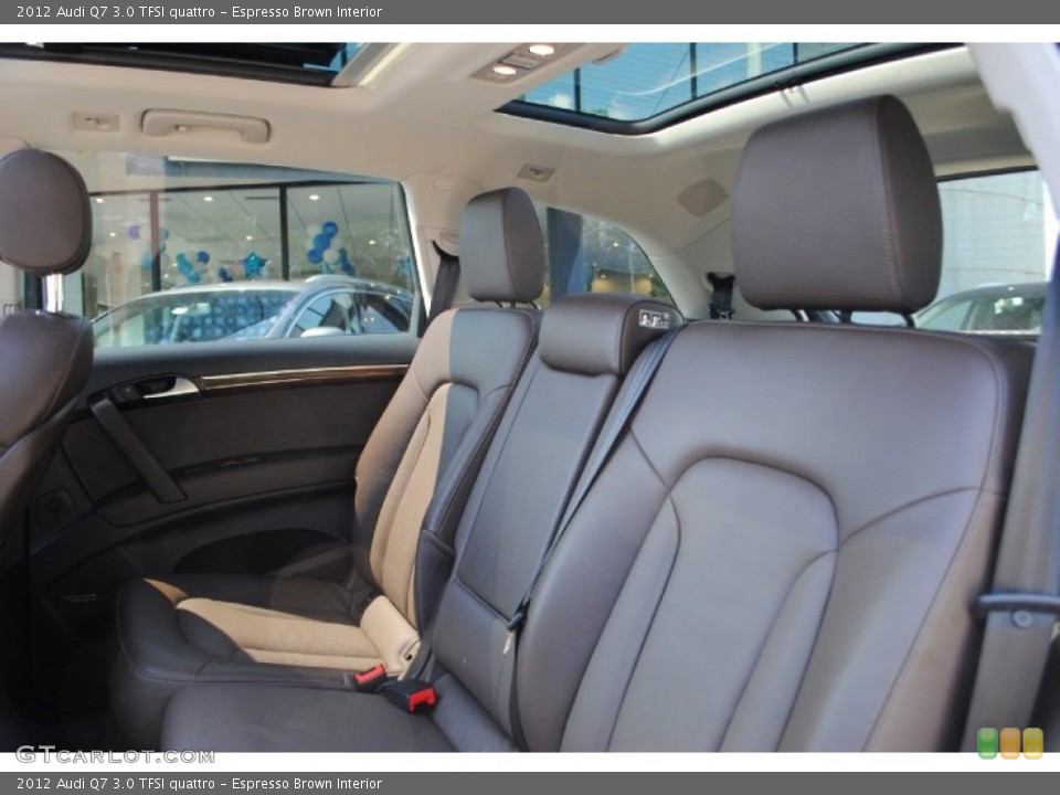 Espresso Brown Interior Rear Seat for the 2012 Audi Q7 3.0 TFSI quattro #69584468