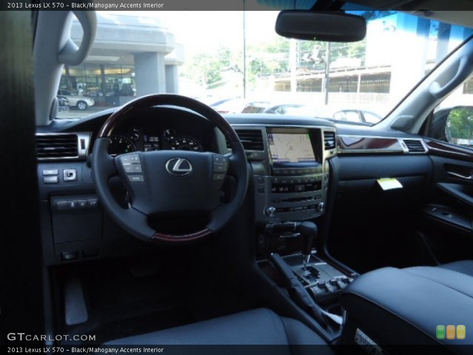 Black/Mahogany Accents Interior Photo for the 2013 Lexus LX 570 #69584820