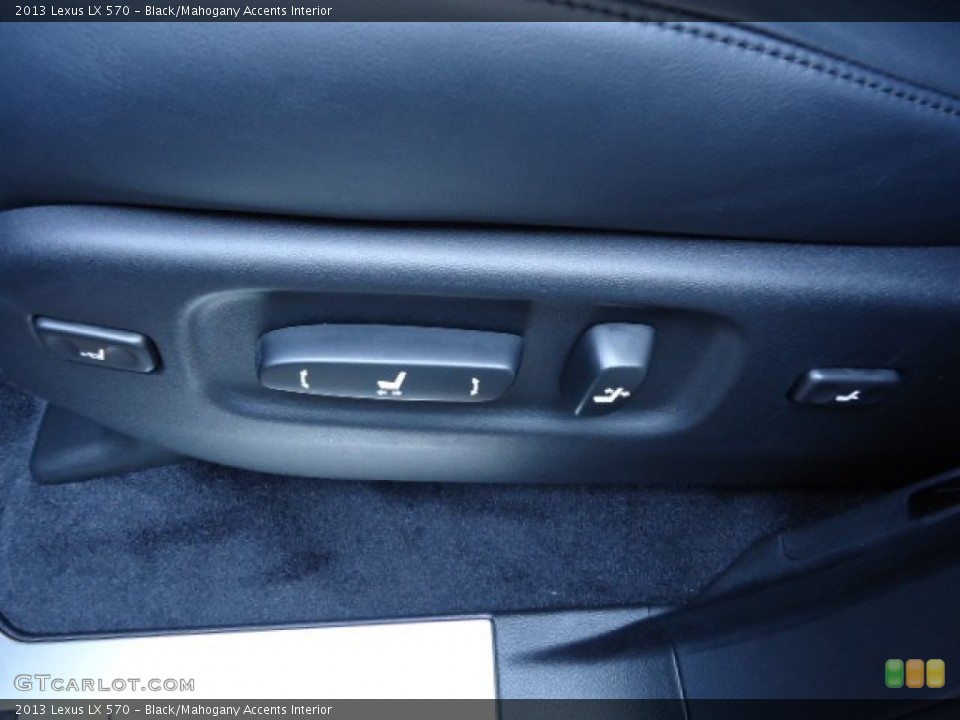 Black/Mahogany Accents Interior Controls for the 2013 Lexus LX 570 #69584832