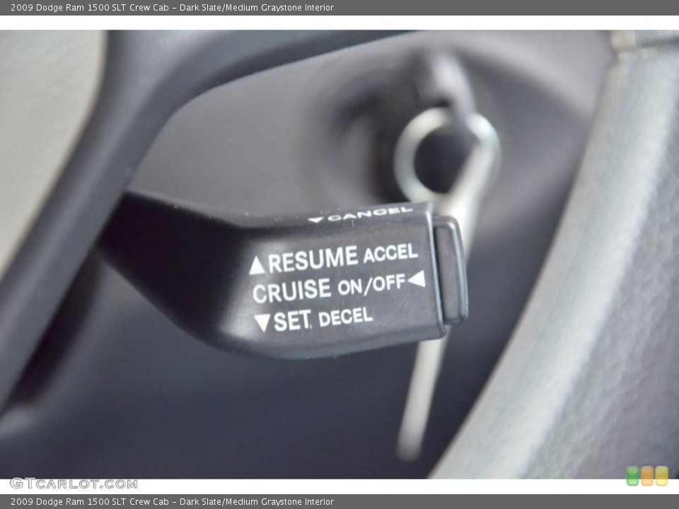 Dark Slate/Medium Graystone Interior Controls for the 2009 Dodge Ram 1500 SLT Crew Cab #69587157