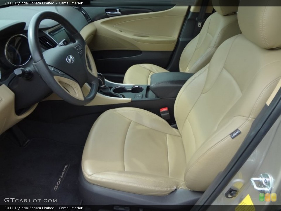 Camel Interior Front Seat for the 2011 Hyundai Sonata Limited #69587730