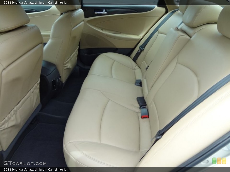 Camel Interior Rear Seat for the 2011 Hyundai Sonata Limited #69587736