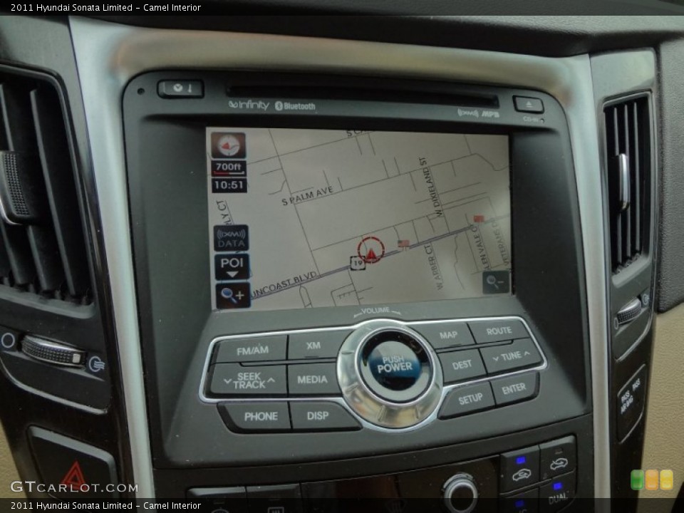 Camel Interior Navigation for the 2011 Hyundai Sonata Limited #69587835