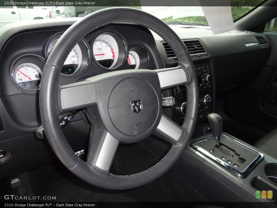 Dark Slate Gray Interior Steering Wheel for the 2010 Dodge Challenger R/T #69589104