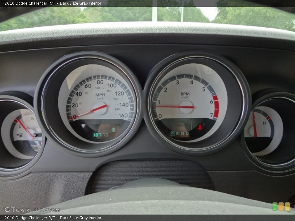 Dark Slate Gray Interior Gauges for the 2010 Dodge Challenger R/T #69589197