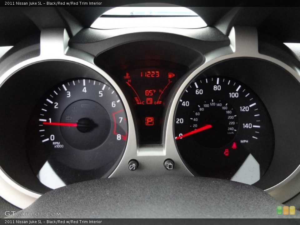 Black/Red w/Red Trim Interior Gauges for the 2011 Nissan Juke SL #69589494
