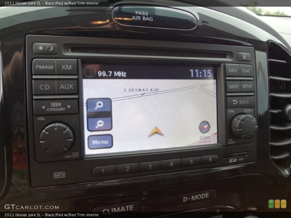 Black/Red w/Red Trim Interior Navigation for the 2011 Nissan Juke SL #69589500