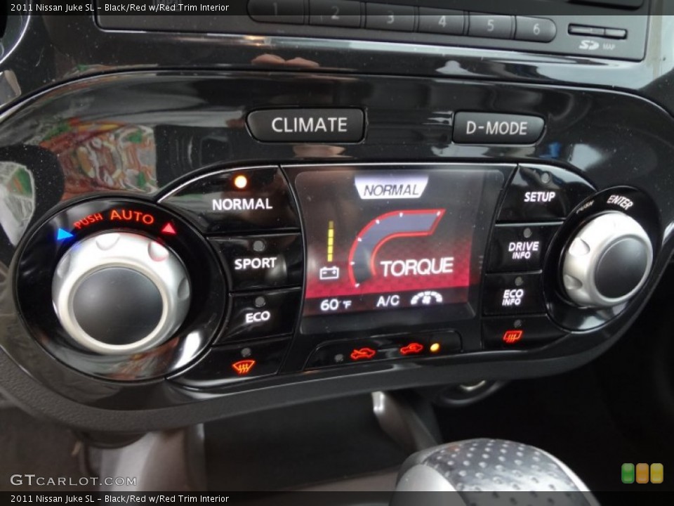 Black/Red w/Red Trim Interior Controls for the 2011 Nissan Juke SL #69589506