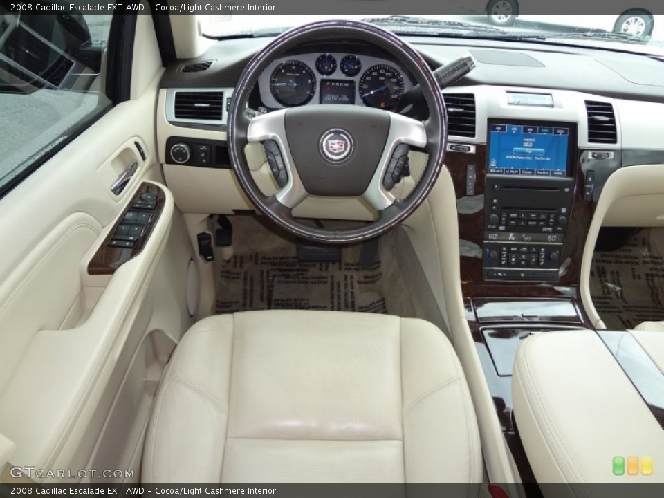 Cocoa/Light Cashmere Interior Dashboard for the 2008 Cadillac Escalade EXT AWD #69589706
