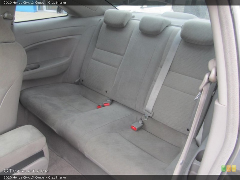 Gray Interior Rear Seat for the 2010 Honda Civic LX Coupe #69590532