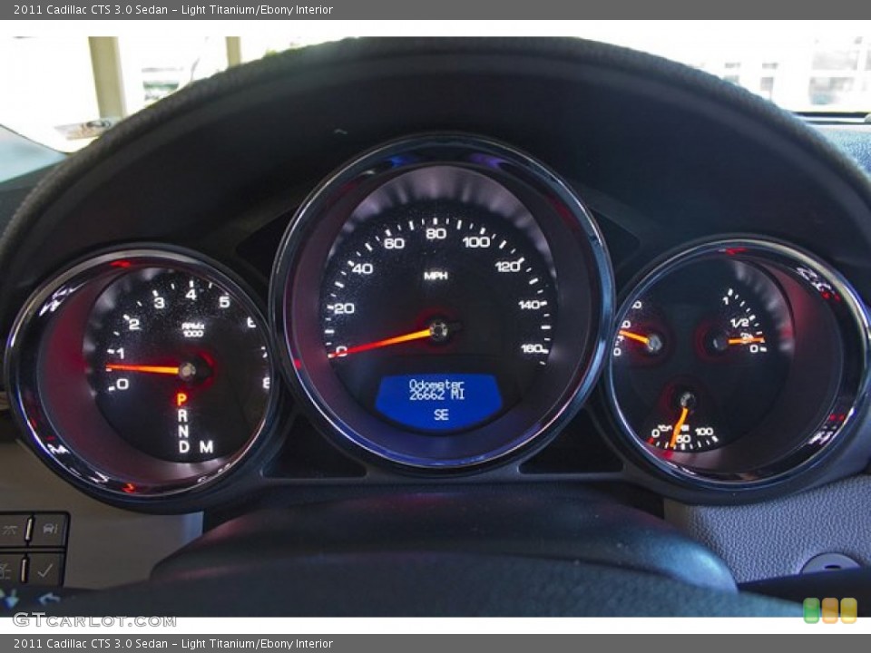 Light Titanium/Ebony Interior Gauges for the 2011 Cadillac CTS 3.0 Sedan #69593785