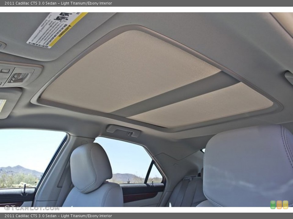 Light Titanium/Ebony Interior Sunroof for the 2011 Cadillac CTS 3.0 Sedan #69593821