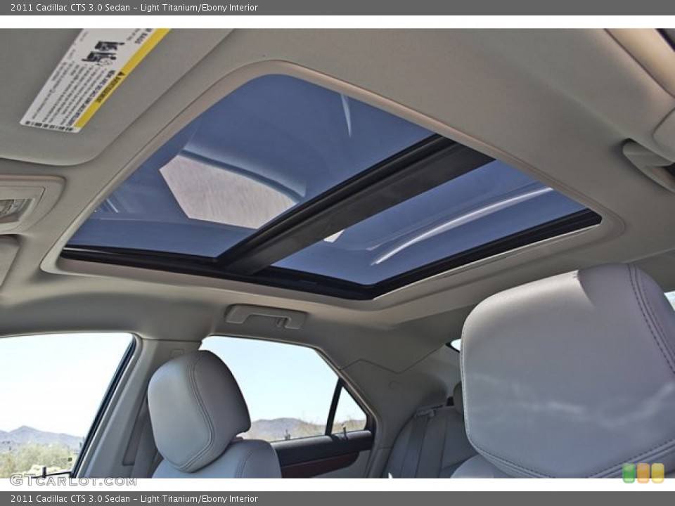 Light Titanium/Ebony Interior Sunroof for the 2011 Cadillac CTS 3.0 Sedan #69593830