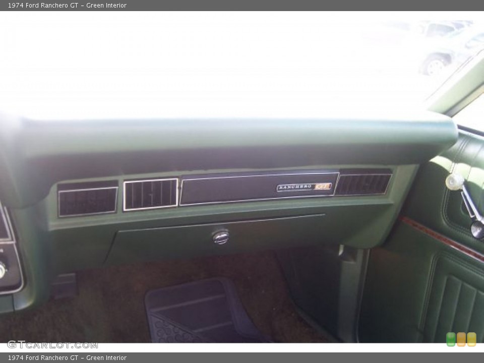 Green Interior Dashboard for the 1974 Ford Ranchero GT #69593916