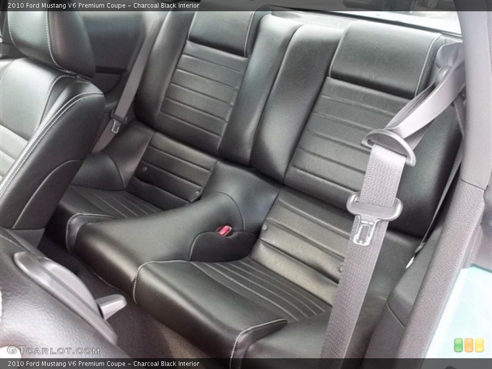 Charcoal Black Interior Rear Seat for the 2010 Ford Mustang V6 Premium Coupe #69595936