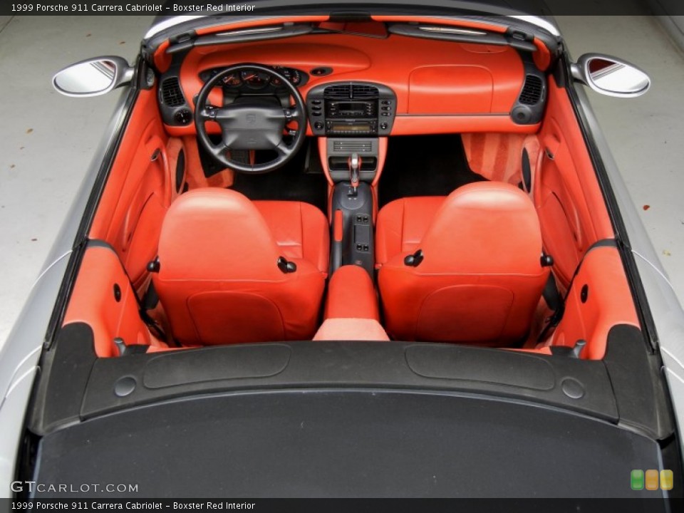 Boxster Red Interior Photo for the 1999 Porsche 911 Carrera Cabriolet #69598207
