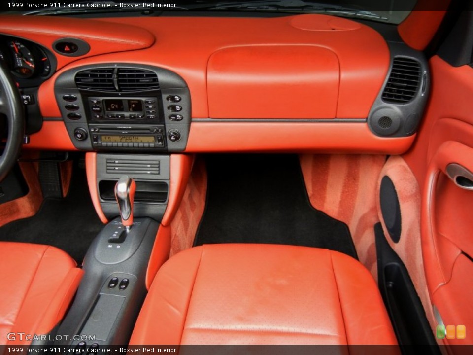 Boxster Red Interior Dashboard for the 1999 Porsche 911 Carrera Cabriolet #69598267