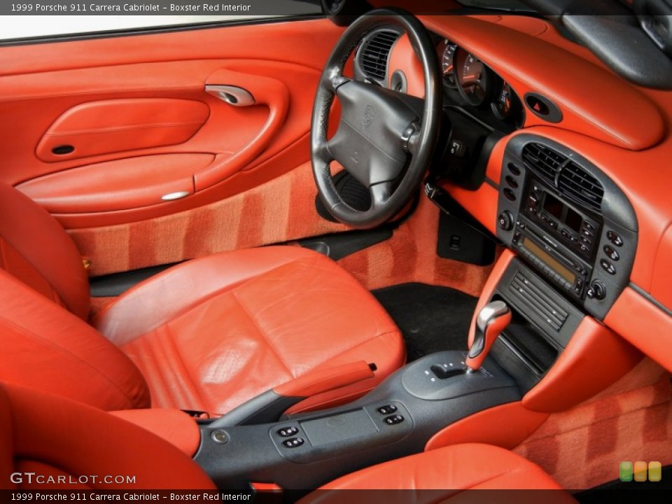 Boxster Red Interior Photo for the 1999 Porsche 911 Carrera Cabriolet #69598296