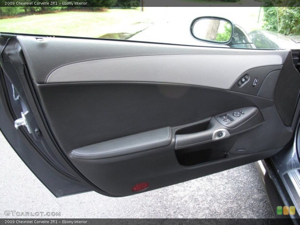 Ebony Interior Door Panel for the 2009 Chevrolet Corvette ZR1 #69599431