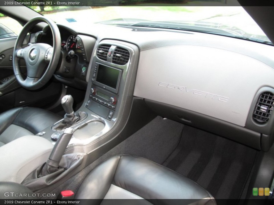Ebony Interior Dashboard for the 2009 Chevrolet Corvette ZR1 #69599467