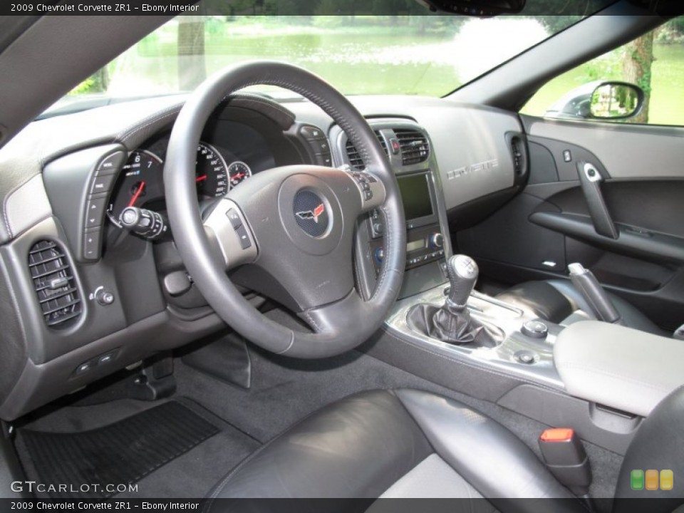 Ebony Interior Photo for the 2009 Chevrolet Corvette ZR1 #69599476