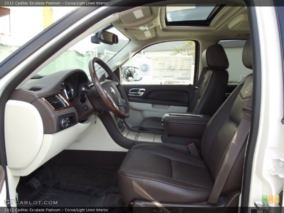 Cocoa/Light Linen Interior Photo for the 2013 Cadillac Escalade Platinum #69606433