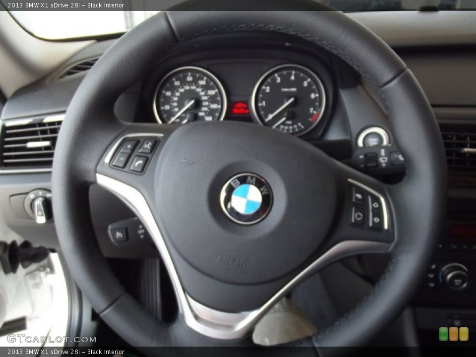 Black Interior Steering Wheel for the 2013 BMW X1 sDrive 28i #69607291