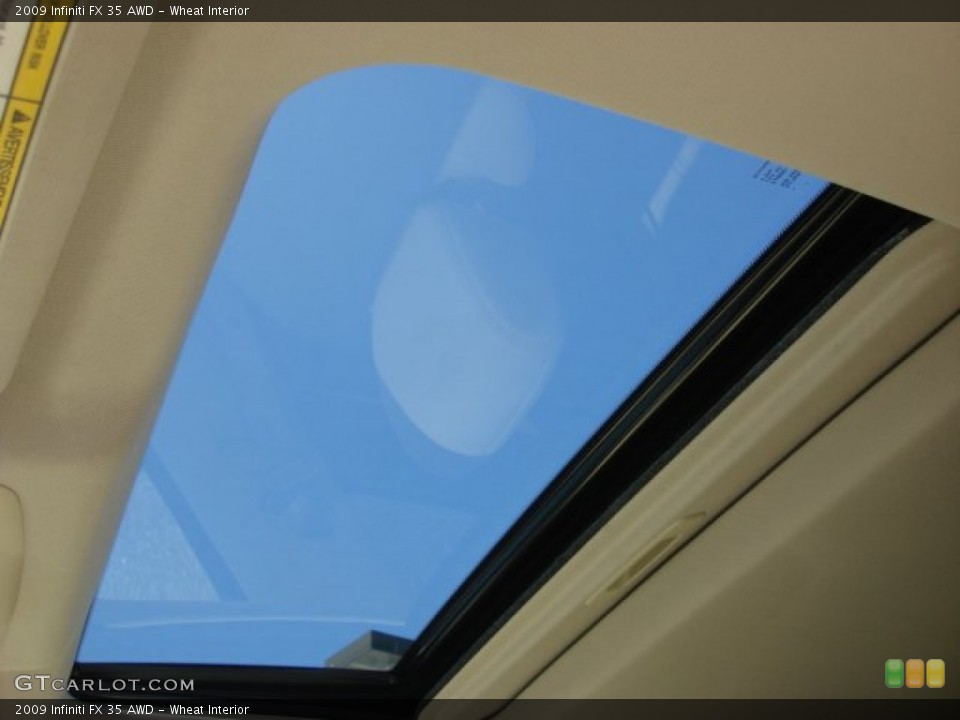 Wheat Interior Sunroof for the 2009 Infiniti FX 35 AWD #69608509