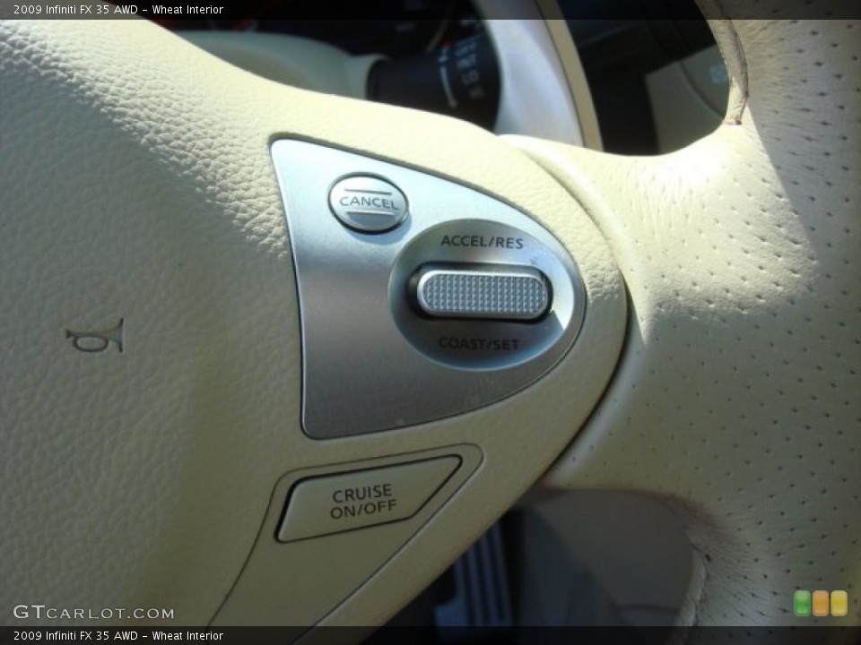 Wheat Interior Controls for the 2009 Infiniti FX 35 AWD #69608533