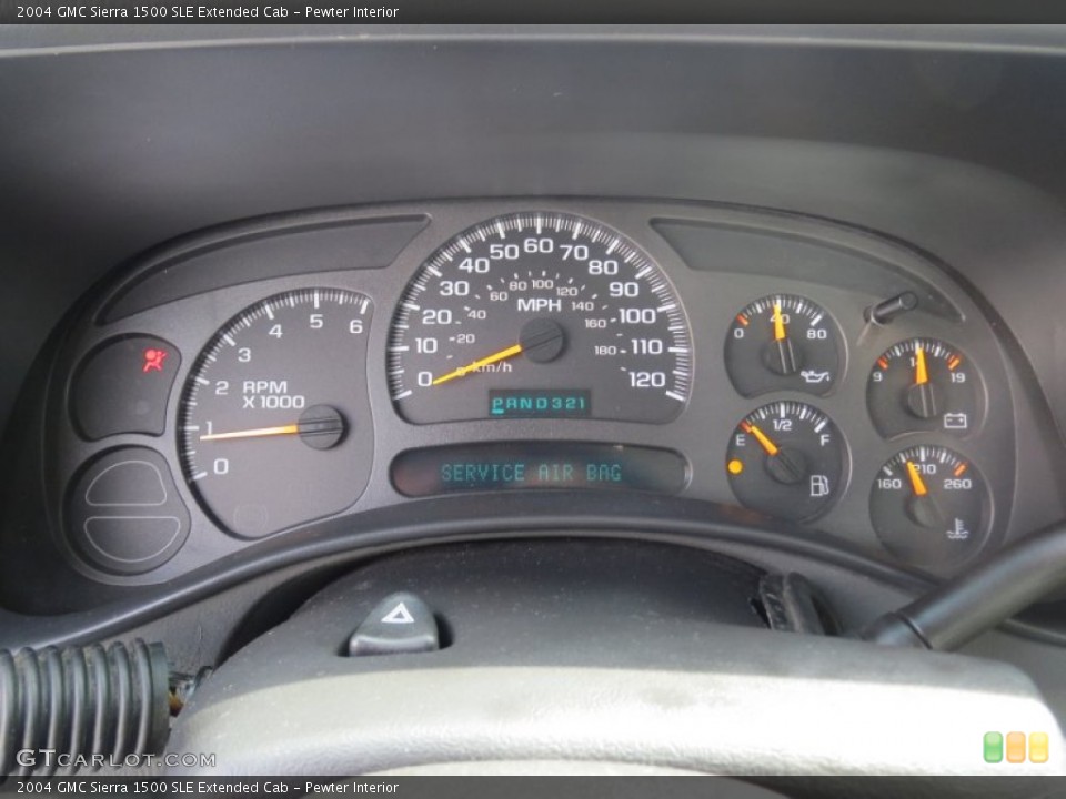 Pewter Interior Gauges for the 2004 GMC Sierra 1500 SLE Extended Cab #69609736