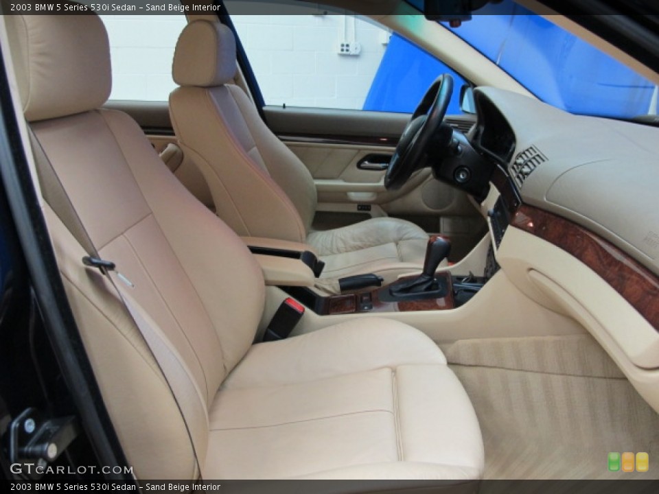 Sand Beige Interior Front Seat for the 2003 BMW 5 Series 530i Sedan #69611206